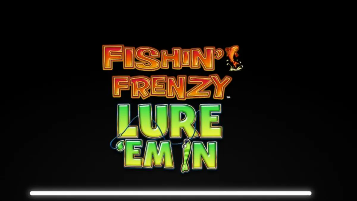 Fishin Frenzy Lure Em’ In slot machine interface featuring fishing theme